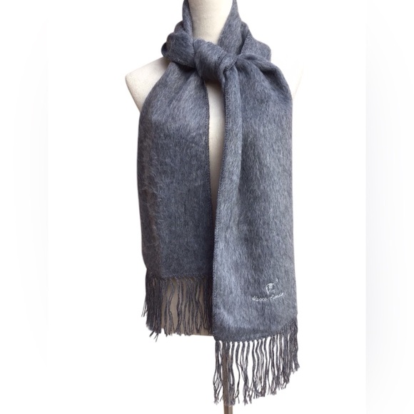 Alpaca Camargo Alpaca Blend Peruvian Gray Scarf - Picture 5 of 8